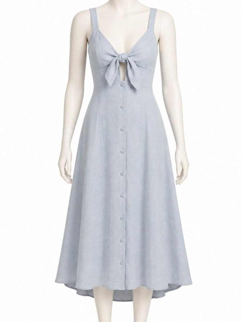ASTR Tie Front Midi Dress XS